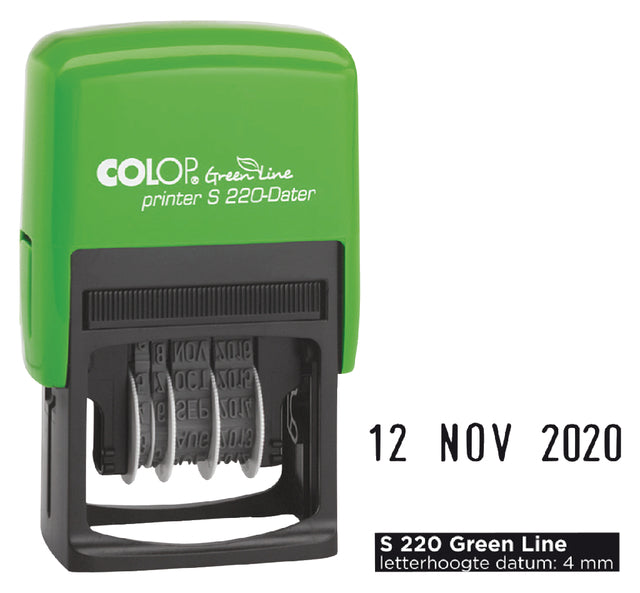 Colop - Datumsstempel S220 Green Line 4mm