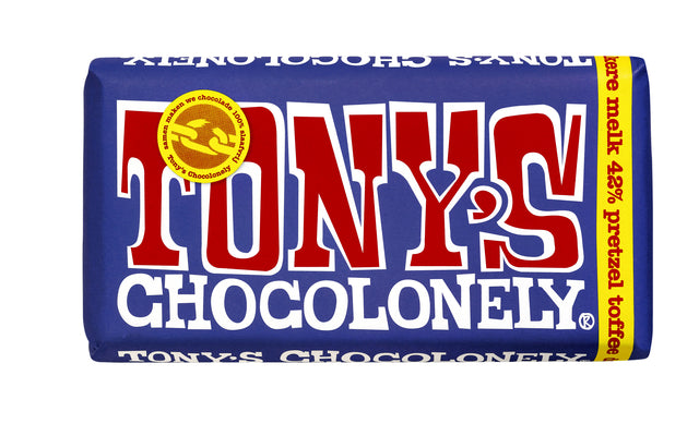 Tony's Chocolonely - Schokolade Tony Chocolonely Dark Milk Brezel Tof | 15 Stücke