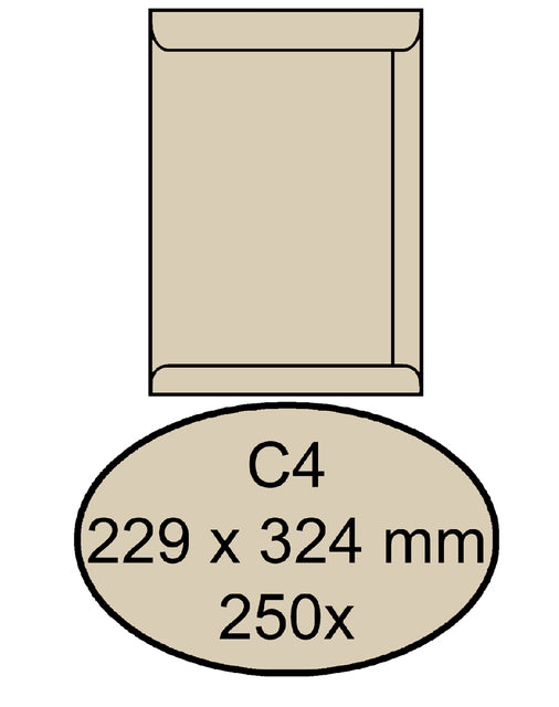 Quantor - Umschlag Tat C4 229x324 120gr Cremekraft
