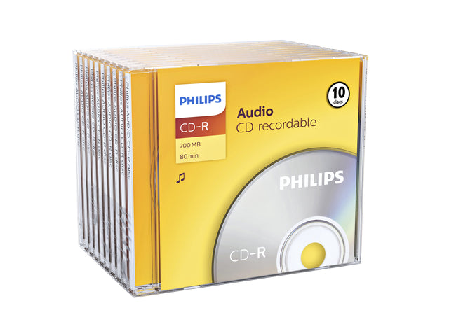 Philips - CD -r 80Min Audio JC (10) | 12 Stücke
