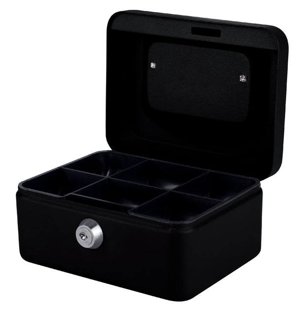 Quantore - Geldbox 150x115x80mm schwarz