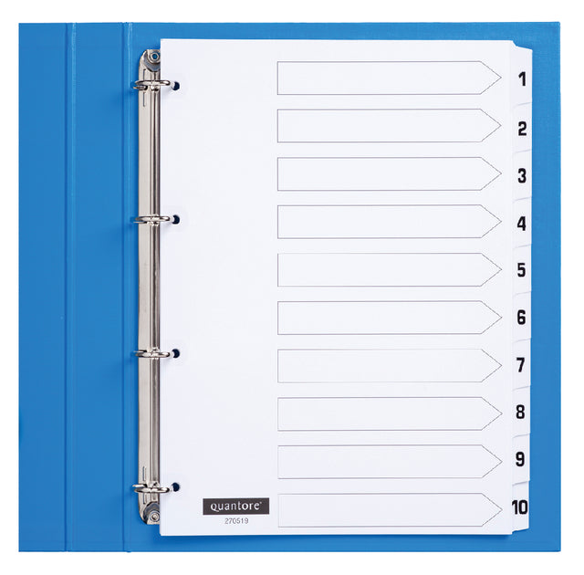 Quantore - Tab 4rings Pappe 1-10 WT | 25 Stücke