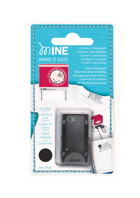 Colop - Briefmarkenpolster Textilstempel 2 Teile