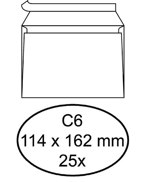 Quantore - Hüllungsbank C6 114x162 80gr ZK WT