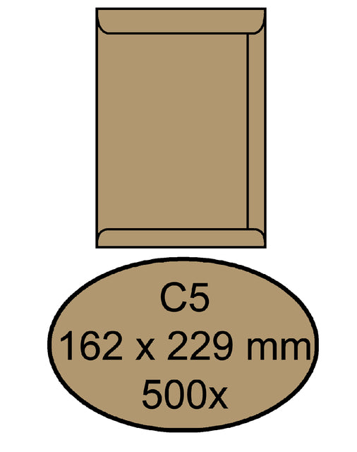 Quantor - Umschlag Tat C5 162x229mm Brurinkraft 90g