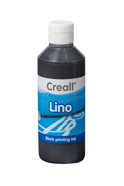 Creall - Linoleum Farbe Lino Black 250ml | 6 Stücke