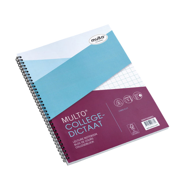 Multo - CollegeBlk A4 RT 10mm 23G 160PAG 80GR Weiß