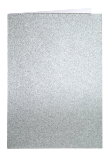 Papicolor - Korrespondenzkarte Papi Doppel A6 MTL Silber