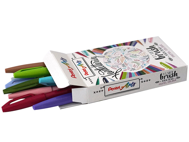 Pentel - Brushpen -Zeichen SES15C Pastellsorti