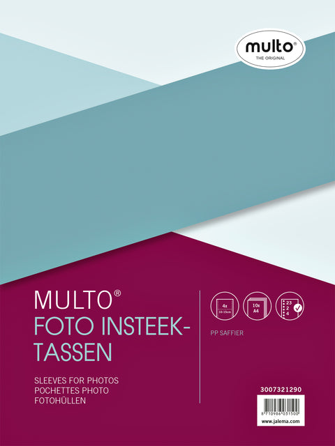 Multo - Phototas A4 23R 10x15cm PP 4 -Socket Tr 10st | 10 Stücke