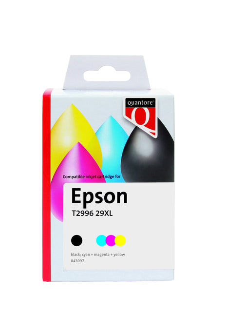 Quantore - Inkcartridge Epson 29XL T2996 Black 3 KL