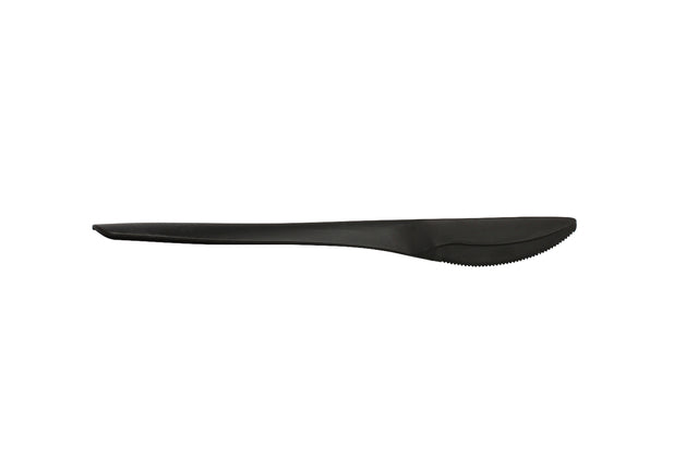 Izzy Horeca und Cate - Mes Izzy wiederverwendbares CPLA 190mm schwarz | 20 Stücke