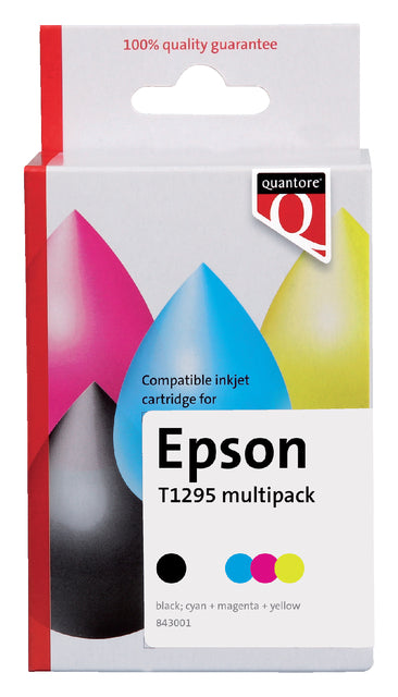 Quantore - Tintenpatrone EPSON T129540 SW+3 Farben