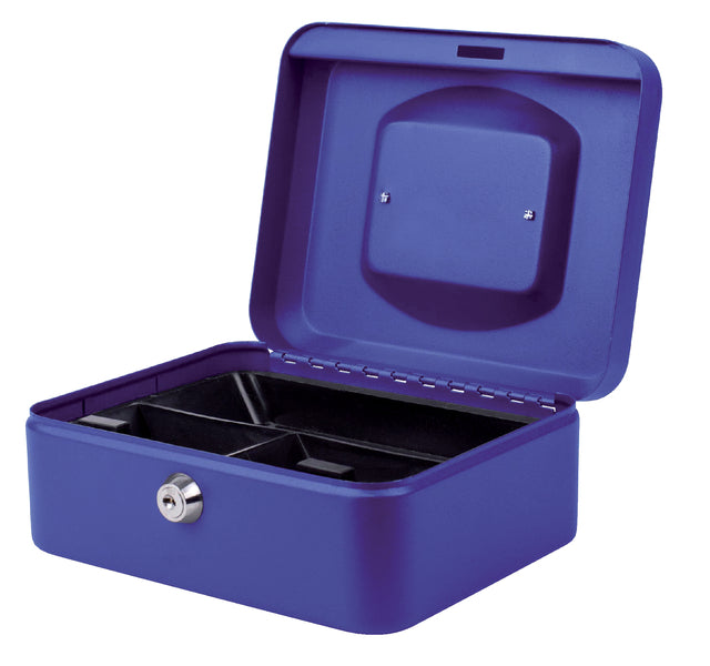 Quantore - Geldbox 200x160x90mm Blau