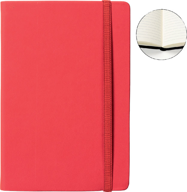Quantore - Notizbuch A5 Zeile 192BLZ 80GR Red