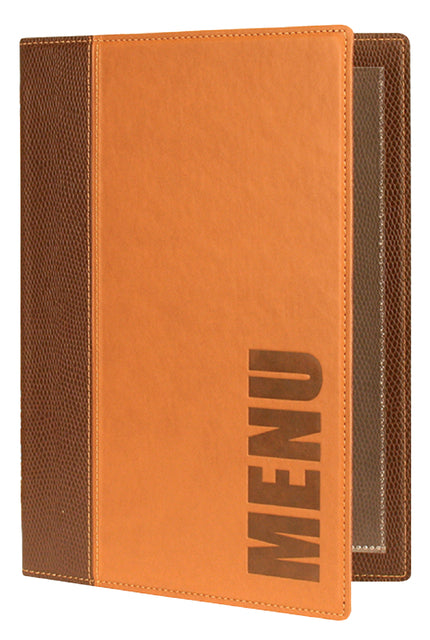 Securit - Menü Trendy A5 1 x 2 Taschen Braun
