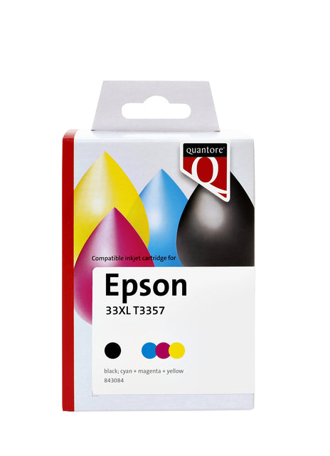 Quantore - Inkcartridge Epson 33XL T3357 SW+Farben