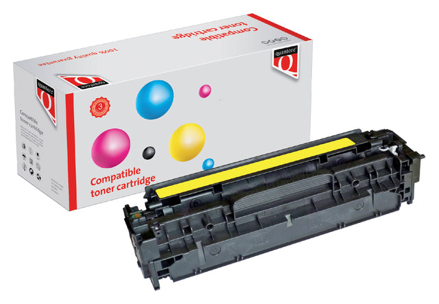 Quantore - Tonercartridge HP CC532A 304a Geel