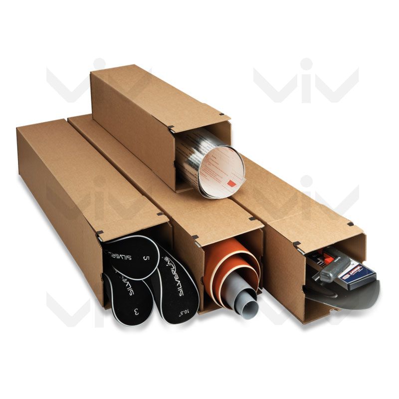 Klika - Längliche Box -Knöchelwelle 715 x 105 x 105 mm Brown | 10 Stücke