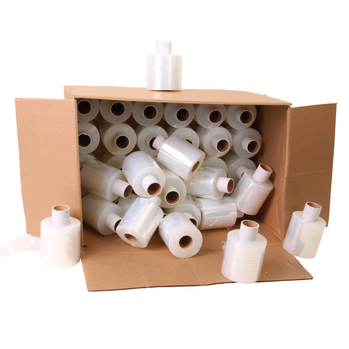 Klika - Mini -Wrapperöl Bundelfolie 20 Mikrometer 10 cm x 250 Meter transparent 1 -seiten -Klebstoff | 24 Stücke