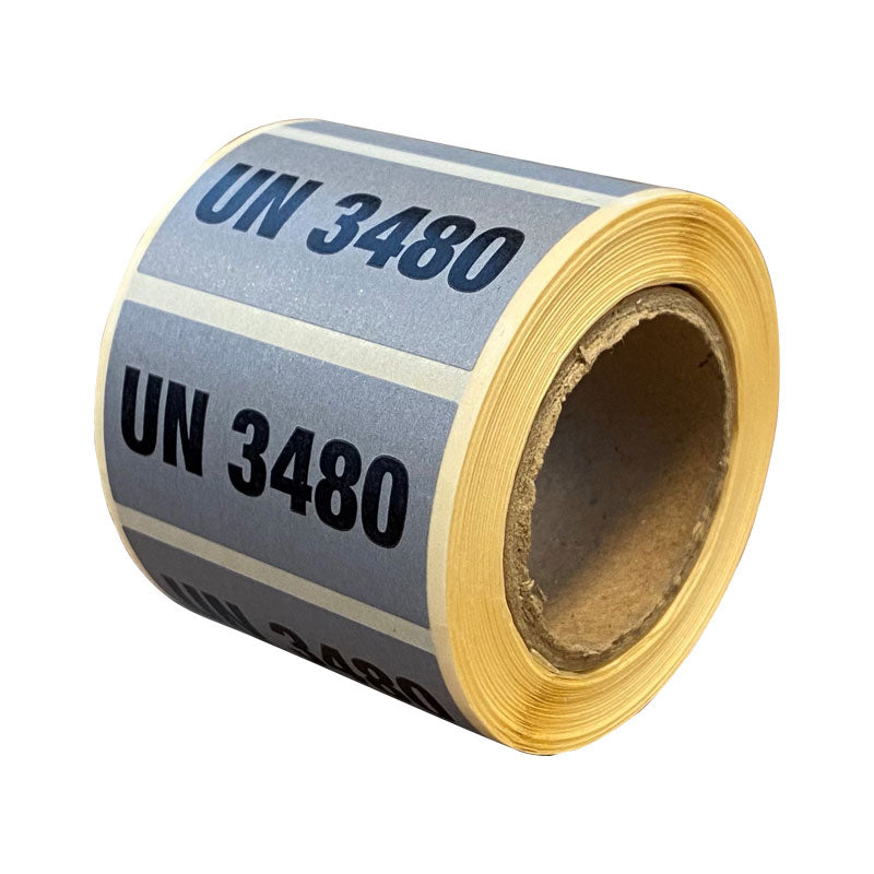 Klika - Labels 'UN 3480' 25 x 50 mm 500 Stück pro Rolle