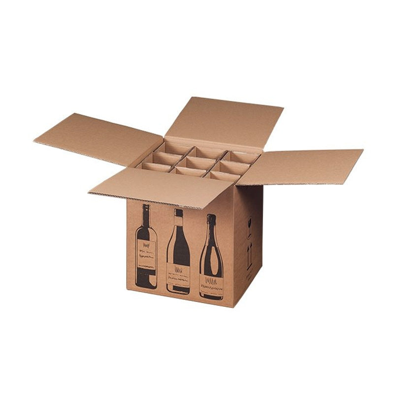 Klika - Flaschenversandkiste für 9 Flaschen 316 x 305 x 368 mm | 5 Stücke
