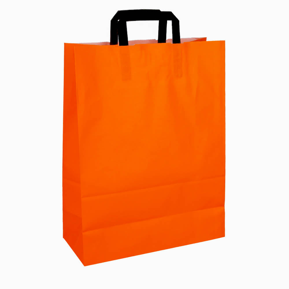 Klika - Papierträgertaschen Orange 320 x 140 x 420 mm 80 Gramm/m2