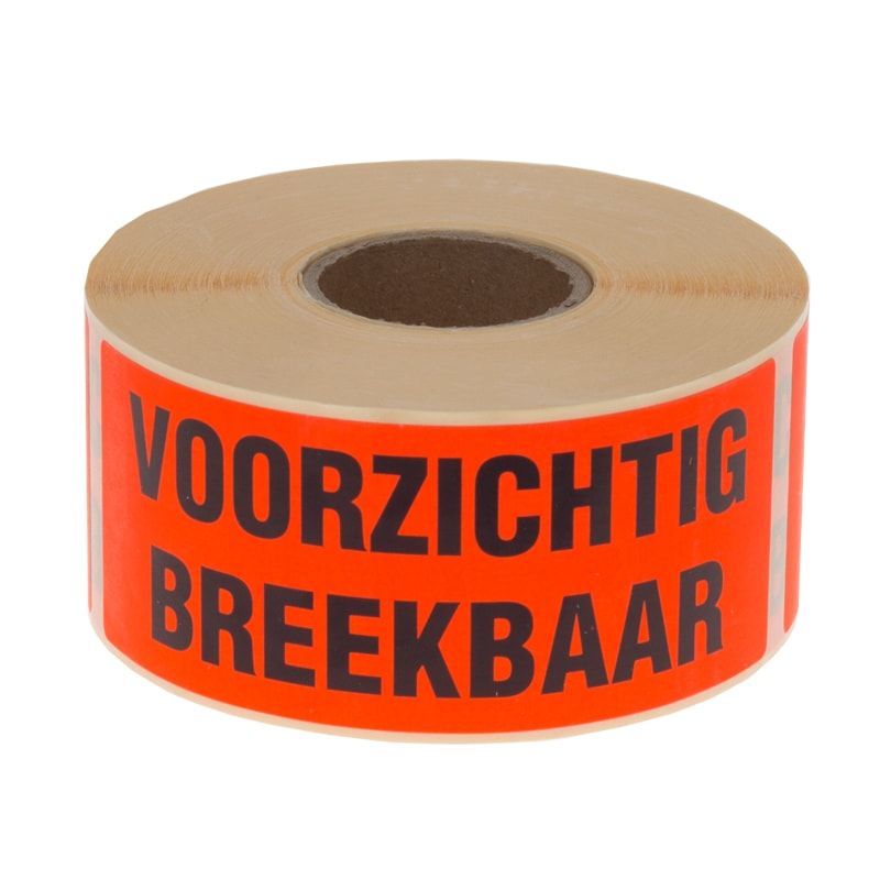 Klika - Labels 'sorgfältig zerbrechlich' 50 x 130 mm 500 Stück pro Rolle