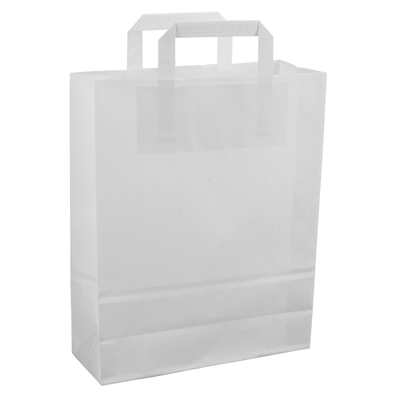 Klika - Papierträgertaschen weiß 260 x 100 x 330 mm 80 Gramm/m2